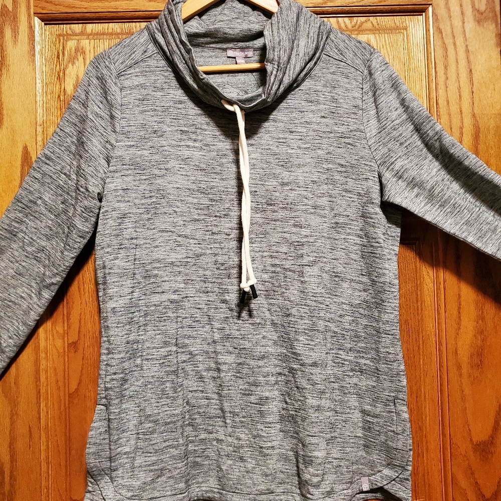 NWT Talbots gray cowlneck pullover